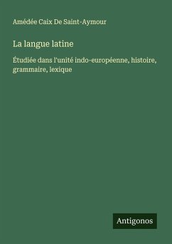 Cover La langue latine