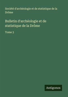 Cover Bulletin d'archéologie et de statistique de la Drôme