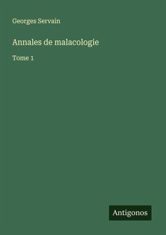 Cover Annales de malacologie