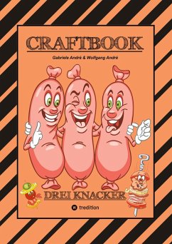 Cover CRAFTBOOK - LUSTIGE GRILLPARTY - WITZIGE AUSMALMOTIVE - HAMBURGER - GEMÜSE - EIS - KNIFFLIGE RÄTSEL - SPANNENDES BASTELSPIEL MIT DER WAAGE