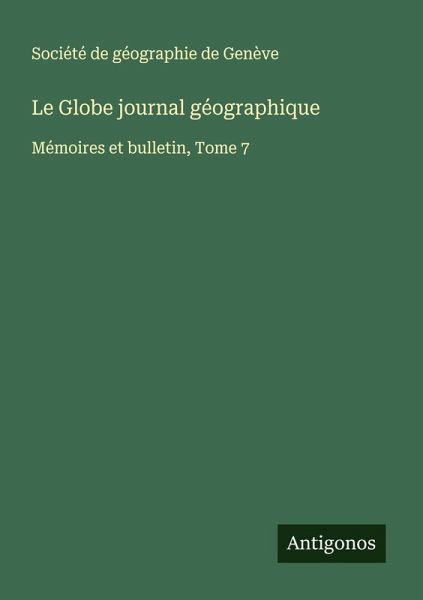 Le Globe journal géographique