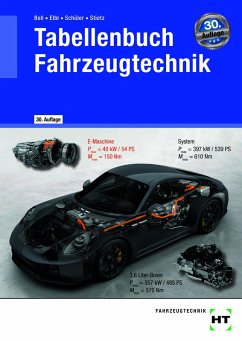 Cover eBook inside: Buch und eBook Tabellenbuch Fahrzeugtechnik