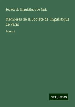 Cover Mémoires de la Société de linguistique de Paris