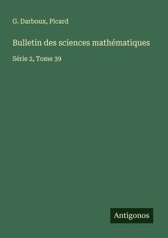 Cover Bulletin des sciences mathématiques