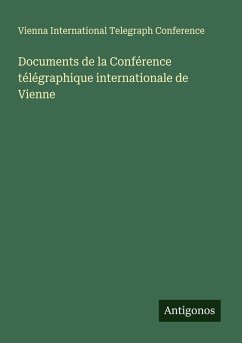 Cover Documents de la Conférence télégraphique internationale de Vienne