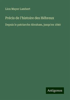Cover Précis de l'histoire des Hébreux