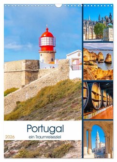 Cover Portugal - ein Traumreiseziel (Wandkalender 2026 DIN A3 hoch), CALVENDO Monatskalender