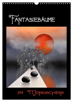 Cover Fantasiebäume im Mondschein (Wandkalender 2026 DIN A3 hoch), CALVENDO Monatskalender