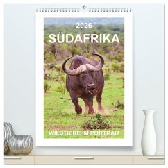 SÜDAFRIKA - WILDTIERE IM PORTRAIT (hochwertiger Premium Wandkalender 2026 DIN A2 hoch), Kunstdruck in Hochglanz