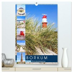Cover Borkum Strandspaziergang (hochwertiger Premium Wandkalender 2026 DIN A2 hoch), Kunstdruck in Hochglanz