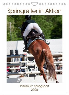 Springreiter in Aktion (Wandkalender 2026 DIN A4 hoch), CALVENDO Monatskalender