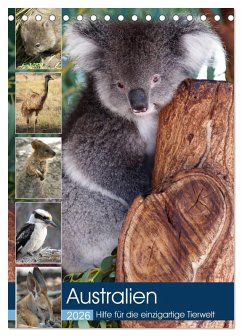 Cover Australien - Hilfe für die einzigartige Tierwelt (Tischkalender 2026 DIN A5 hoch), CALVENDO Monatskalender
