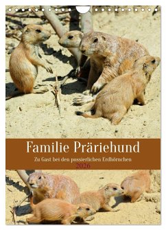 Cover Familie Präriehund (Wandkalender 2026 DIN A4 hoch), CALVENDO Monatskalender