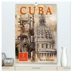 Cover Cuba Retro Kalender (hochwertiger Premium Wandkalender 2026 DIN A2 hoch), Kunstdruck in Hochglanz