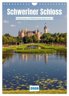 Cover Schweriner Schloss - Impressionen aus Mecklenburg-Vorpommern (Wandkalender 2026 DIN A4 hoch), CALVENDO Monatskalender
