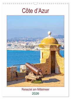 Cover Côte d'Azur - Reiseziel am Mittelmeer (Wandkalender 2026 DIN A3 hoch), CALVENDO Monatskalender