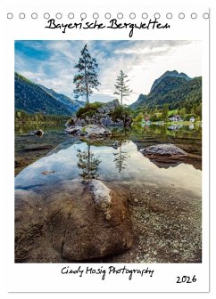 Cover Bayerische Bergwelten (Tischkalender 2026 DIN A5 hoch), CALVENDO Monatskalender