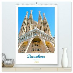 Cover Barcelona - Urlaubsplaner (hochwertiger Premium Wandkalender 2026 DIN A2 hoch), Kunstdruck in Hochglanz