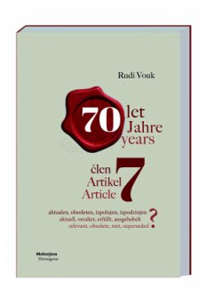 Cover Artikel 7 - aktuell, obsolet, erfüllt, verdrängt? Clen 7 - aktualen, obsoleten, izpolnjen, izpodinjen?