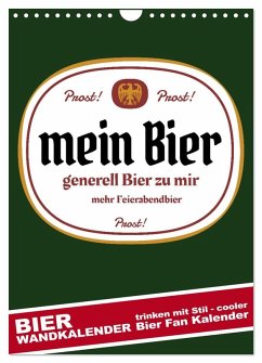 BIER Wandkalender -Trinken mit Stil (Wandkalender 2026 DIN A4 hoch), CALVENDO Monatskalender