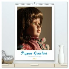 Cover Puppen-Gesichter (hochwertiger Premium Wandkalender 2026 DIN A2 hoch), Kunstdruck in Hochglanz