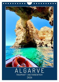 Algarve Traumhaft & farbenfroh (Wandkalender 2026 DIN A4 hoch), CALVENDO Monatskalender