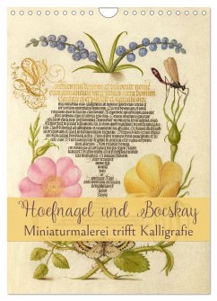 Cover Hoefnagel und Bocskay - Miniaturmalerei trifft Kalligrafie (Wandkalender 2026 DIN A4 hoch), CALVENDO Monatskalender