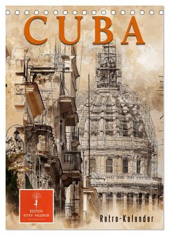 Cover Cuba Retro Kalender (Tischkalender 2026 DIN A5 hoch), CALVENDO Monatskalender