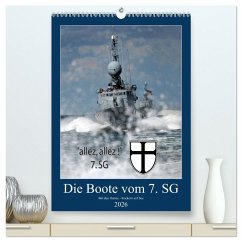 Cover Die Boote vom 7. SG (hochwertiger Premium Wandkalender 2026 DIN A2 hoch), Kunstdruck in Hochglanz