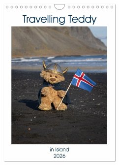 Cover Travelling Teddy in Island (Wandkalender 2026 DIN A4 hoch), CALVENDO Monatskalender