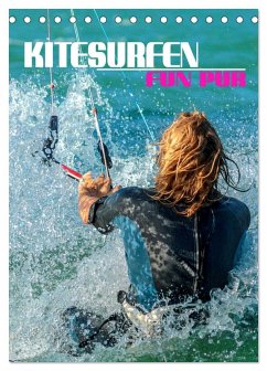 Kitesurfen - Fun pur (Tischkalender 2026 DIN A5 hoch), CALVENDO Monatskalender