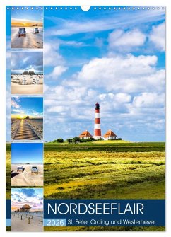 Cover NORDSEEFLAIR - St. Peter Ording und Westerhever (Wandkalender 2026 DIN A3 hoch), CALVENDO Monatskalender