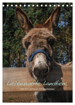 Cover Liebenswerte Landtiere (Tischkalender 2026 DIN A5 hoch), CALVENDO Monatskalender