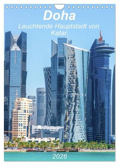 Cover Doha Leuchtende Hauptstadt von Katar (Wandkalender 2026 DIN A4 hoch), CALVENDO Monatskalender