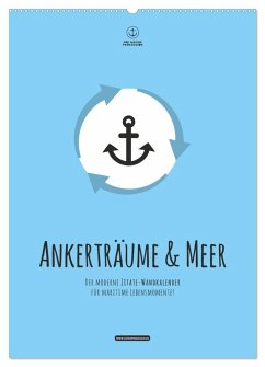 Cover hafenprinzessin: Ankerträume & Meer - Der moderne Zitate-Wandkalender für maritime Lebensmomente! (Wandkalender 2026 DIN A2 hoch), CALVENDO Monatskalender