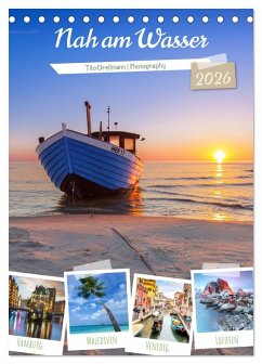 Nah am Wasser (Tischkalender 2026 DIN A5 hoch), CALVENDO Monatskalender Nah am Wasser (Tischkalender 2026 DIN A5 hoch), CALVENDO Monatskalender