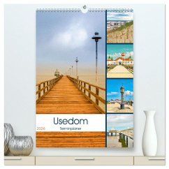Cover Usedom - Terminplaner (hochwertiger Premium Wandkalender 2026 DIN A2 hoch), Kunstdruck in Hochglanz