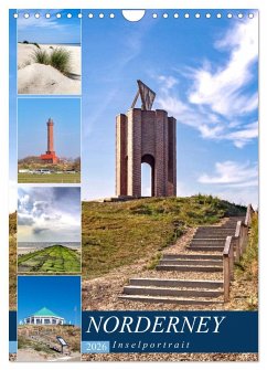 Cover Norderney Inselportrait (Wandkalender 2026 DIN A4 hoch), CALVENDO Monatskalender