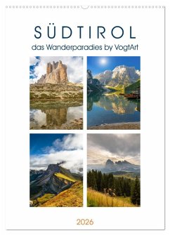 Cover Südtirol, das Wanderparadies (Wandkalender 2026 DIN A2 hoch), CALVENDO Monatskalender