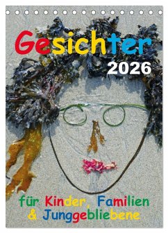 Cover Gesichter für Kinder, Familien & Junggebliebene (Tischkalender 2026 DIN A5 hoch), CALVENDO Monatskalender