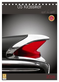 Cover US Klassiker 1956 bis 1966 (Tischkalender 2026 DIN A5 hoch), CALVENDO Monatskalender