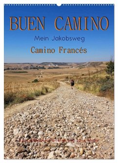 Buen Camino - Mein Jakobsweg - Camino Francés (Wandkalender 2026 DIN A2 hoch), CALVENDO Monatskalender
