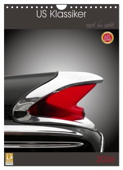 Cover US Klassiker 1956 bis 1966 (Wandkalender 2026 DIN A4 hoch), CALVENDO Monatskalender