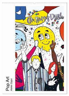 Pop Art - Atelier Zippo (Wandkalender 2026 DIN A2 hoch), CALVENDO Monatskalender