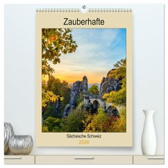 Zauberhafte Sächsische Schweiz (hochwertiger Premium Wandkalender 2026 DIN A2 hoch), Kunstdruck in Hochglanz