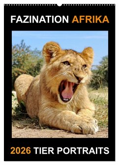 Cover FAZINATION AFRIKA TIER PORTRAITS (Wandkalender 2026 DIN A2 hoch), CALVENDO Monatskalender