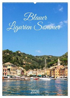 Cover Blauer Ligurien Sommer (Wandkalender 2026 DIN A2 hoch), CALVENDO Monatskalender