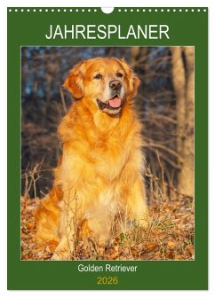 Jahresplaner Golden Retriever (Wandkalender 2026 DIN A3 hoch), CALVENDO Monatskalender Jahresplaner Golden Retriever (Wandkalender 2026 DIN A3 hoch), CALVENDO Monatskalender