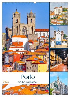 Porto - ein Traumreiseziel (Wandkalender 2026 DIN A2 hoch), CALVENDO Monatskalender Cover Porto - ein Traumreiseziel (Wandkalender 2026 DIN A2 hoch), CALVENDO Monatskalender