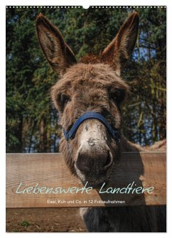 Cover Liebenswerte Landtiere (Wandkalender 2026 DIN A2 hoch), CALVENDO Monatskalender